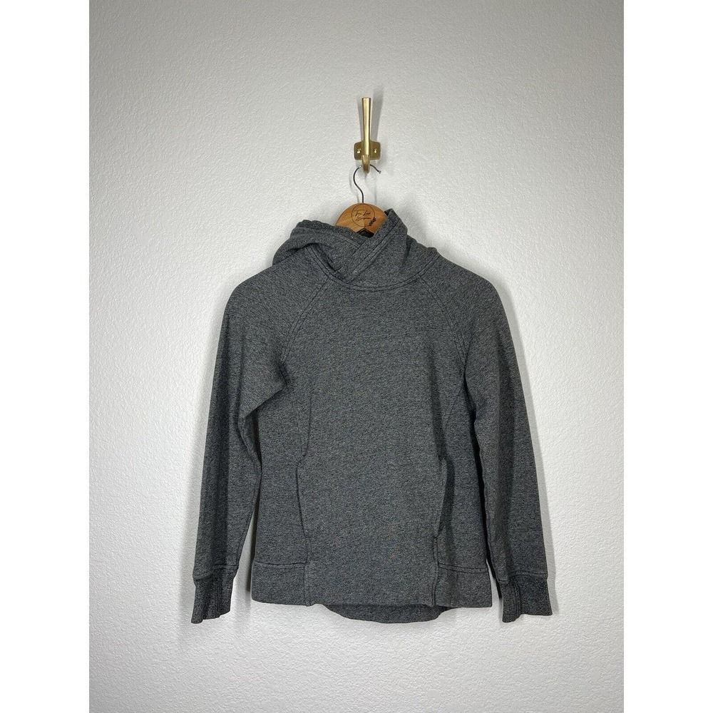 Lululemon Womens Gray Hoodie Sweatshirt Size 2 Thumbholes